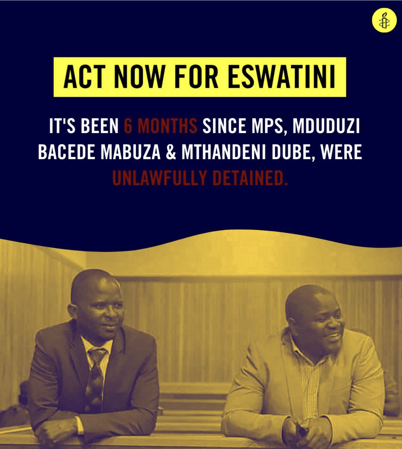 Amnesty International calls for release of pro-democracy MPs, politically motivated case postponed to February.