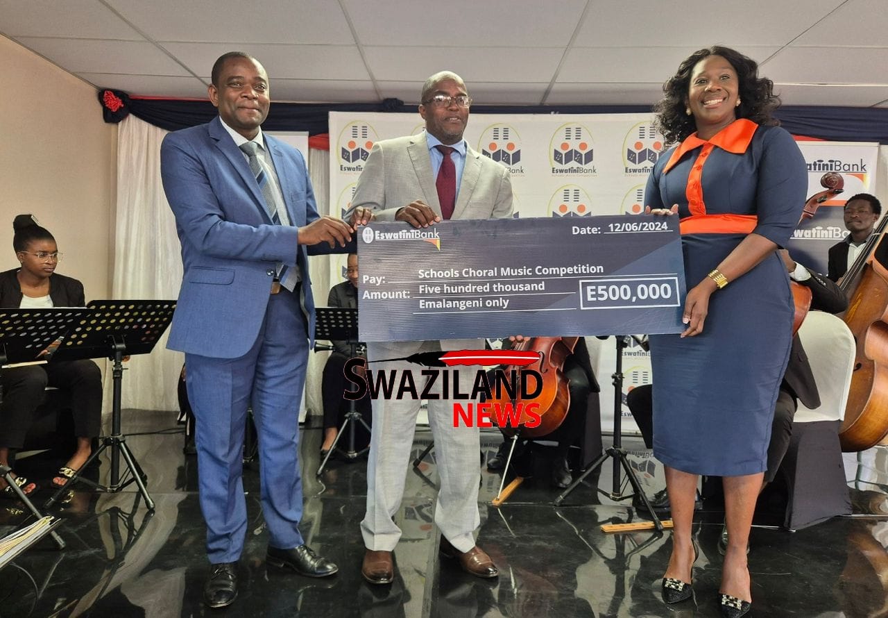 Eswatini Bank pumps-in R500,000.00 for Schools Chorus Music Competition,Managing Director Nozizwe Mulela says growth enhanced by stakeholders’ hard work.
