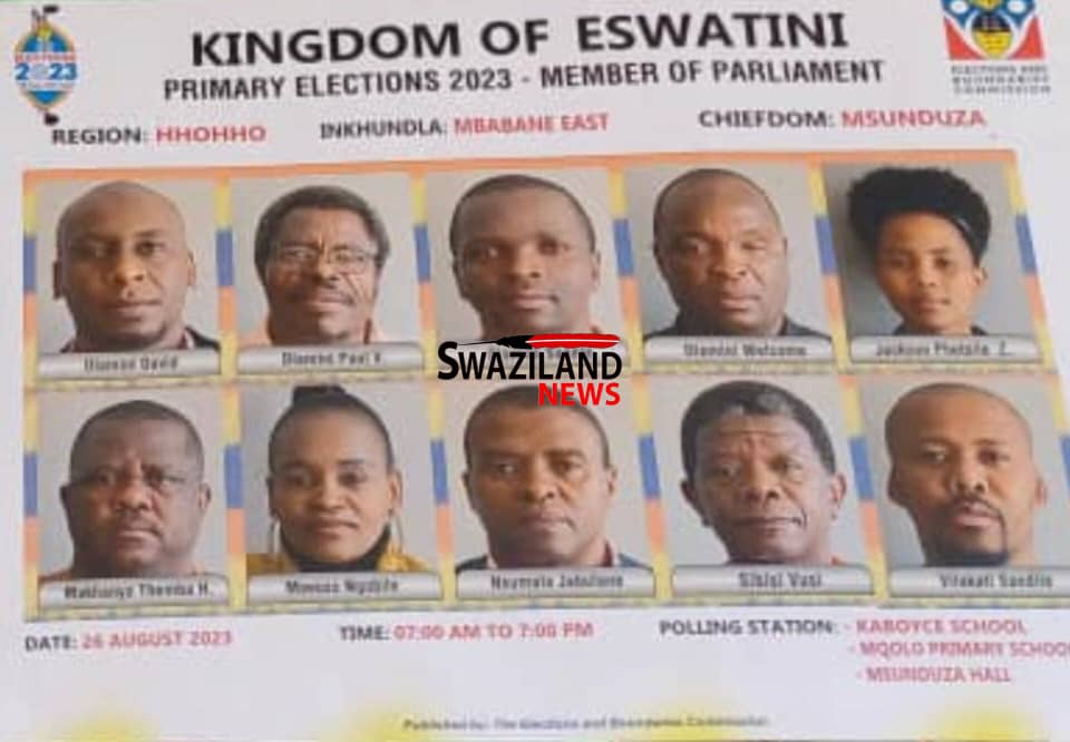 Former Deputy Speaker Esther Dlamini disqualified at Mbabane East, Times editor, others pass vetting process.