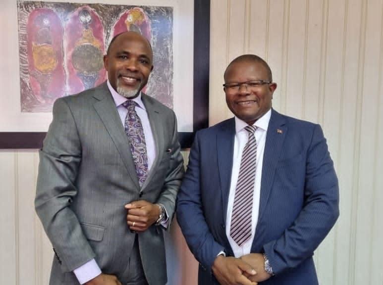 United Nations(UN) Eswatini Resident Coordinator George Wachira meets Commerce Minister Mancoba Khumalo, development issues discussed.