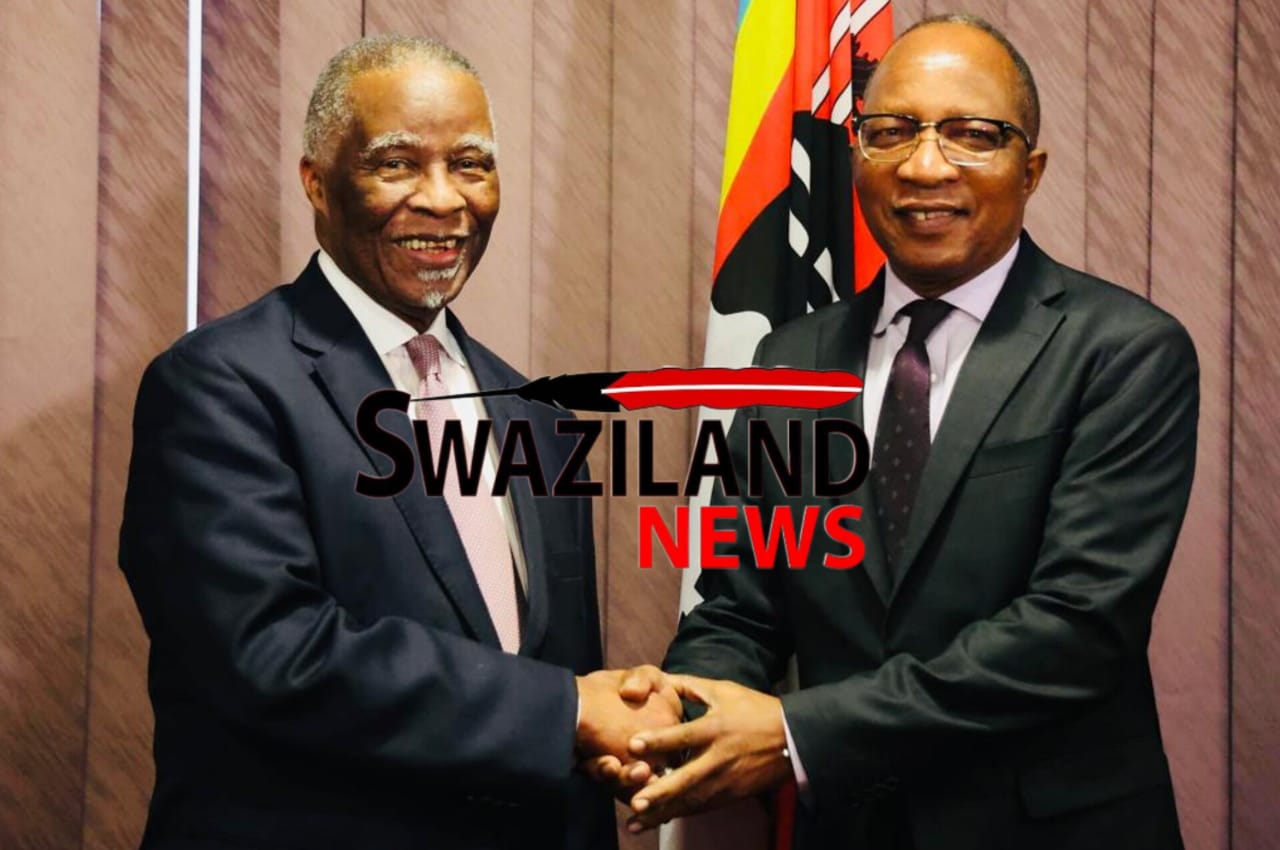 Former President Thabo Mbeki arrives with a special message for Mswati amid looming US sanctions, ANC allegedly lobbied to consider de-linking Lilangeni from the Rand.