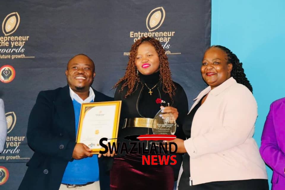 Place of Power Investments Director Tanele Dlamini crowned as Lubombo Regional Entrepreneur of the Year Winner.