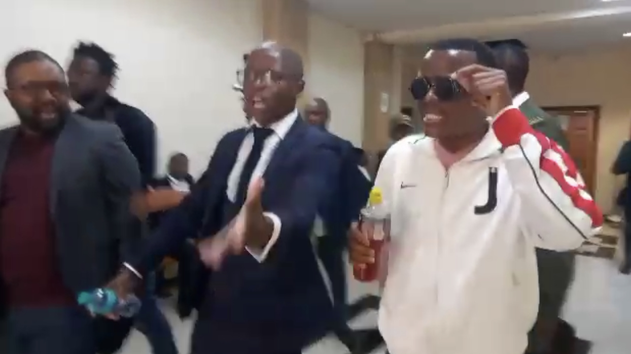 Arrested alleged Solidarity Forces Sibusiso Nxumalo demands drugs in public hospitals inside court.