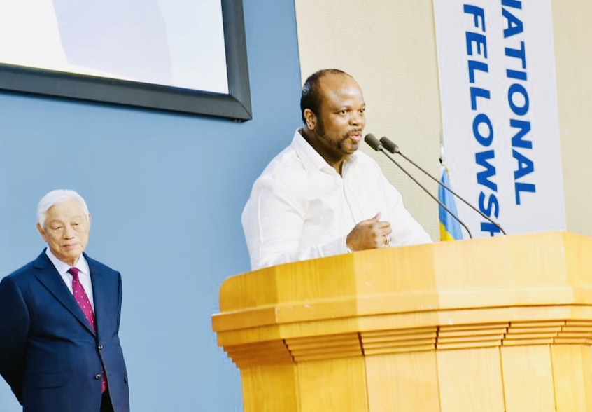 King Mswati attends church service at Good News Mission in South Korea, tours Hyundai Construction Equipment.