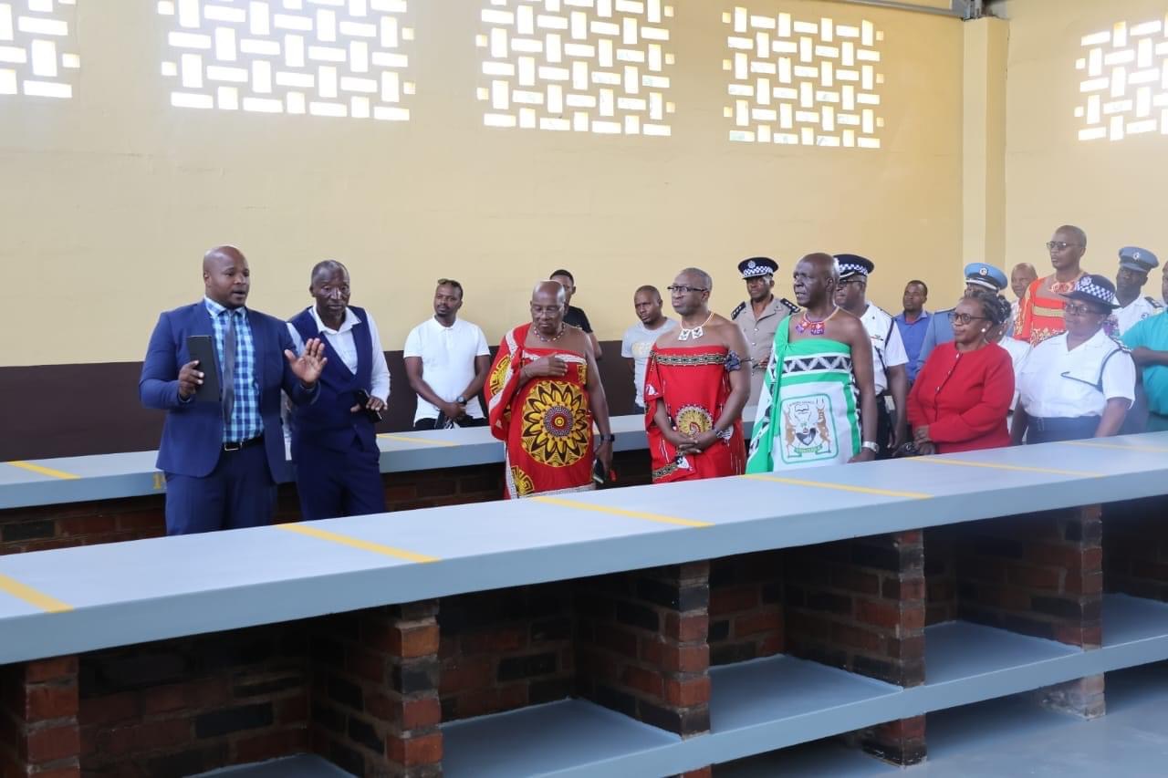 Urban Development Minister Prince Simelane re-opens rehabilitated Main Market,applauds Manzini Municipality.