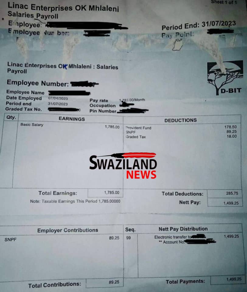 CHEAP LABOUR REGULATED:Ok Foods brand paying it’s eSwatini workers R1,785 monthly salary,Management says employees to receive increment and back-pay.