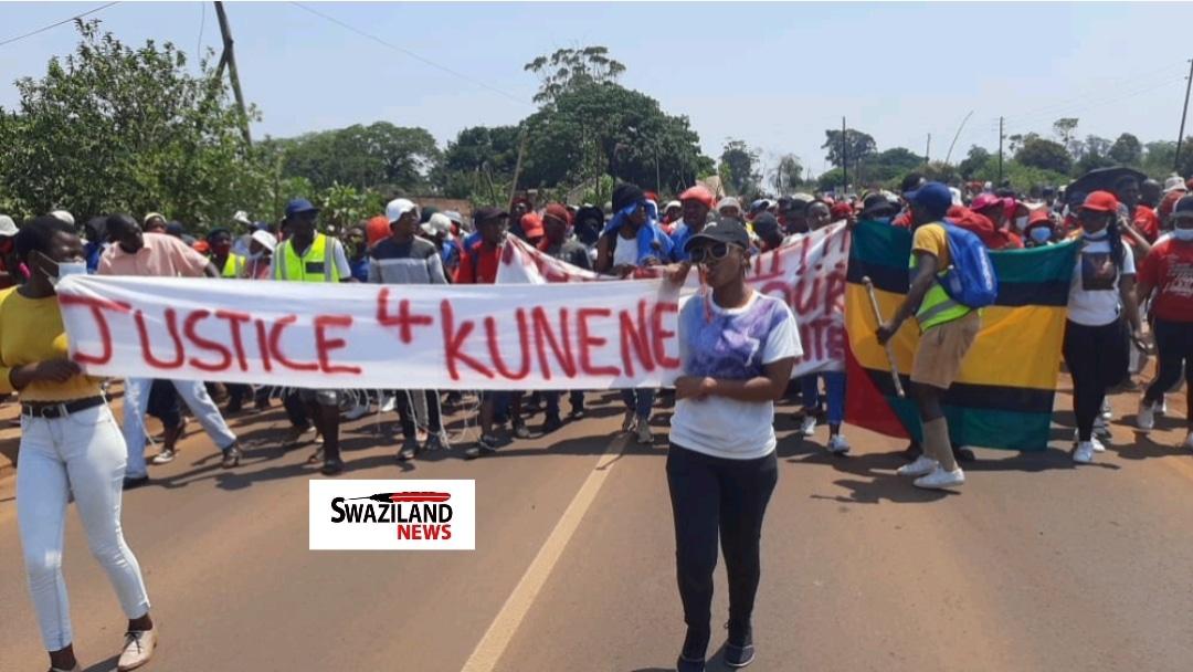 Swazi soldiers shoot, violently disrupt a peaceful march at Siteki.
