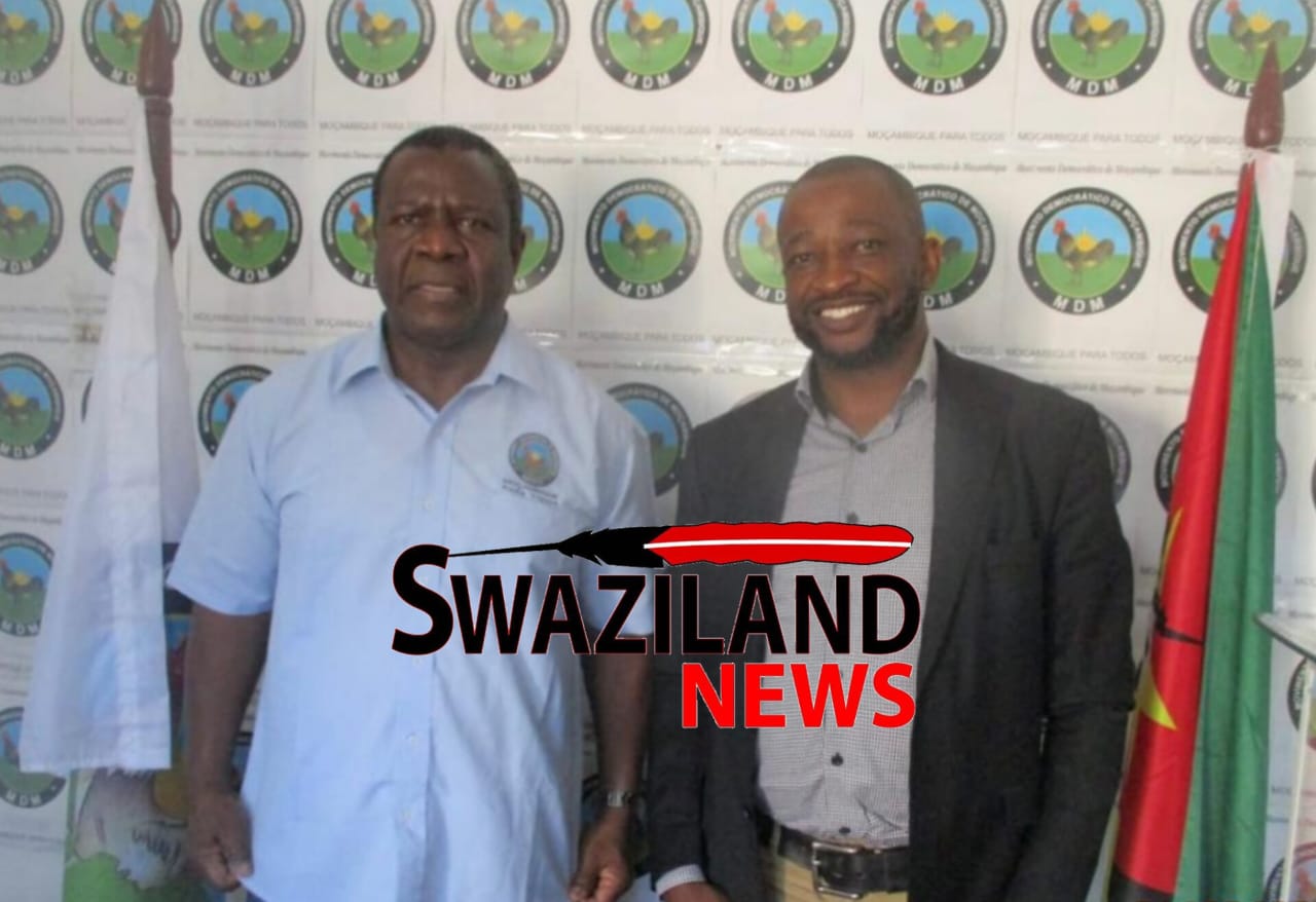 PUDEMO President Mlungisi Makhanya meets influential Mozambican opposition leader MP David Simango.