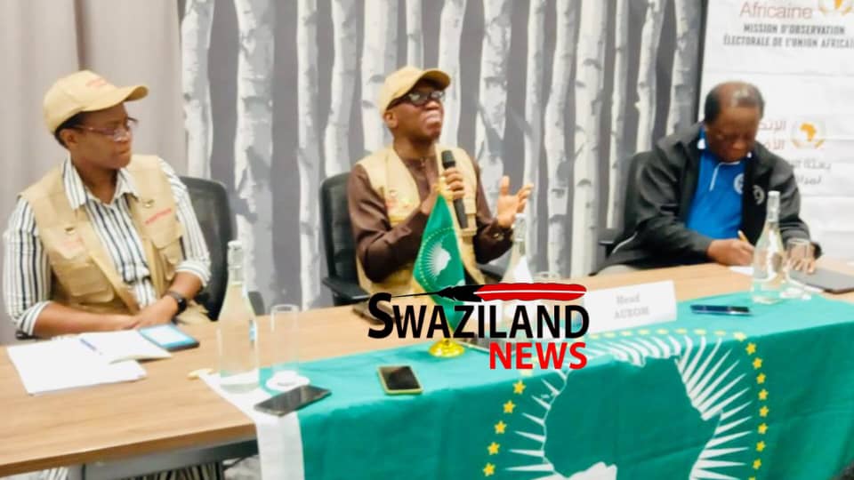 AFRICAN UNION(AU) OBSERVER MISSION COMMISSIONER BANKOLE ADEOYE: Eswatini Tinkhundla elections were peaceful, free and fair. 