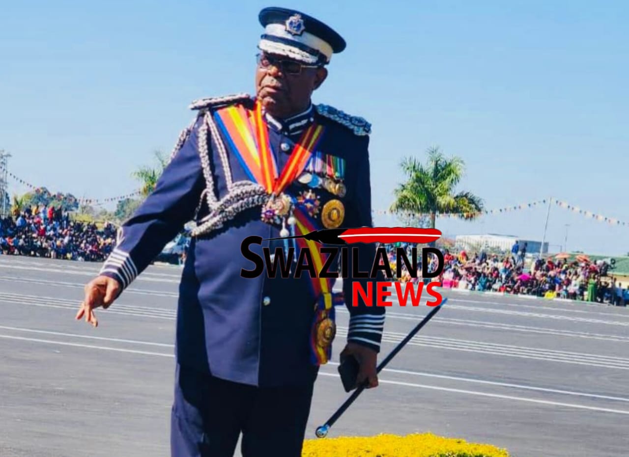 Former National Commissioner Isaac Magagula(73) appears in police uniform at the Correctional Services Day.