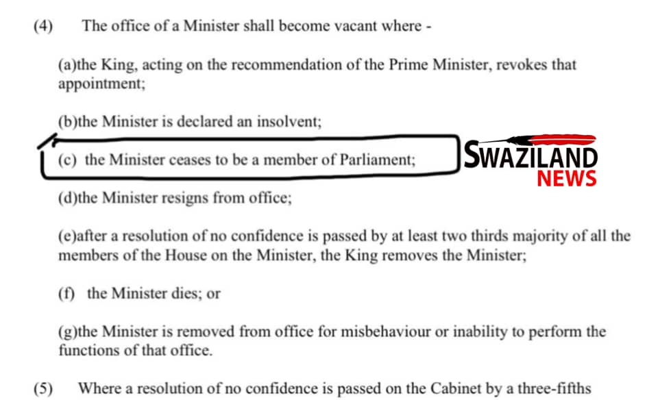 REVEALED: King constitutionally obligated to simultaneously dissolve both Parliament and Cabinet next week.