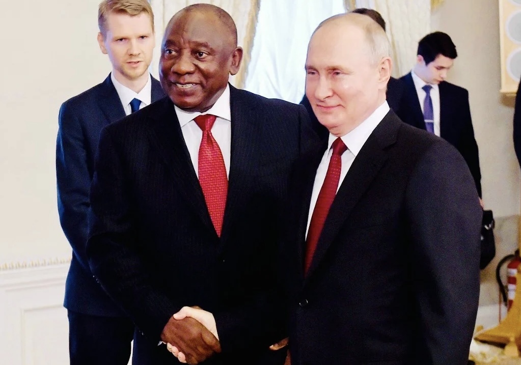DIPLOMATIC CRISIS AVERTED AMID ICC ARREST WARRANT:Putin won’t attend BRICS Summit,office of the South African President has announced.