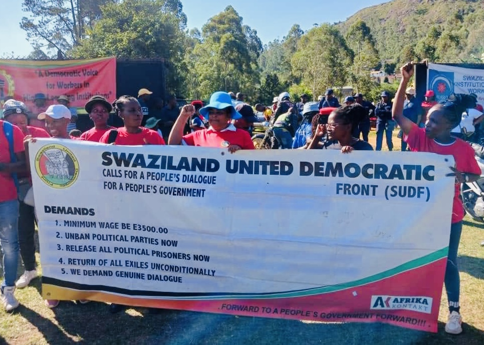 Swaziland United Democratic Front(SUDF) ‘invades’ Workers Day, demands R3,500.00 Minimum Wage, genuine political dialogue.