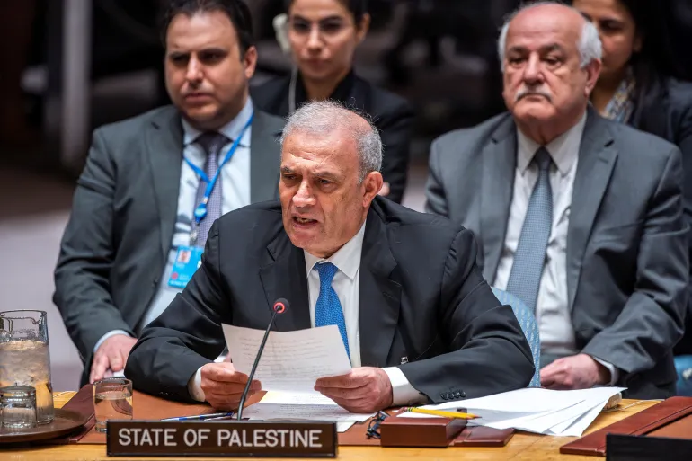 United Nations(UN) Security Council to vote on whether to recognize Palestinian as a full member State or not.
