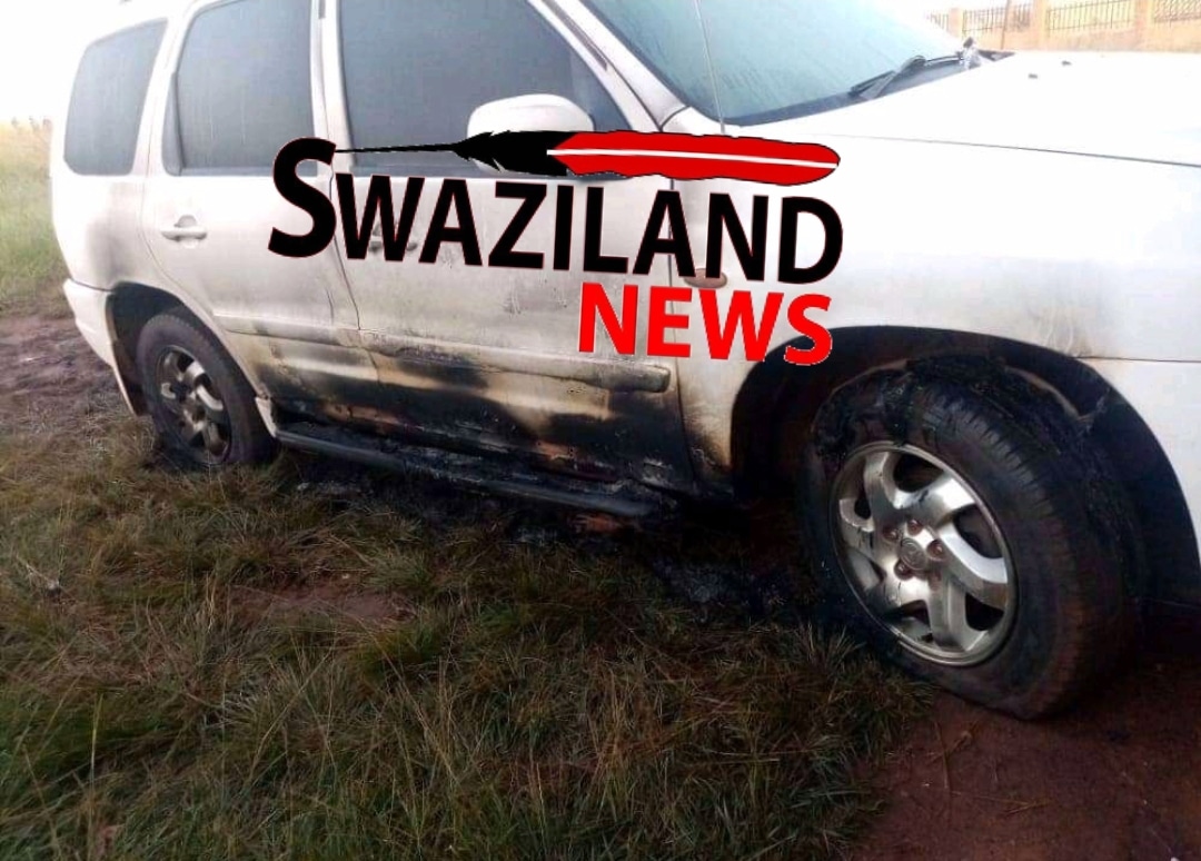 ATUSWA Nhlangano Organizer’s car burned after he led textile workers to a protest demanding better salaries.