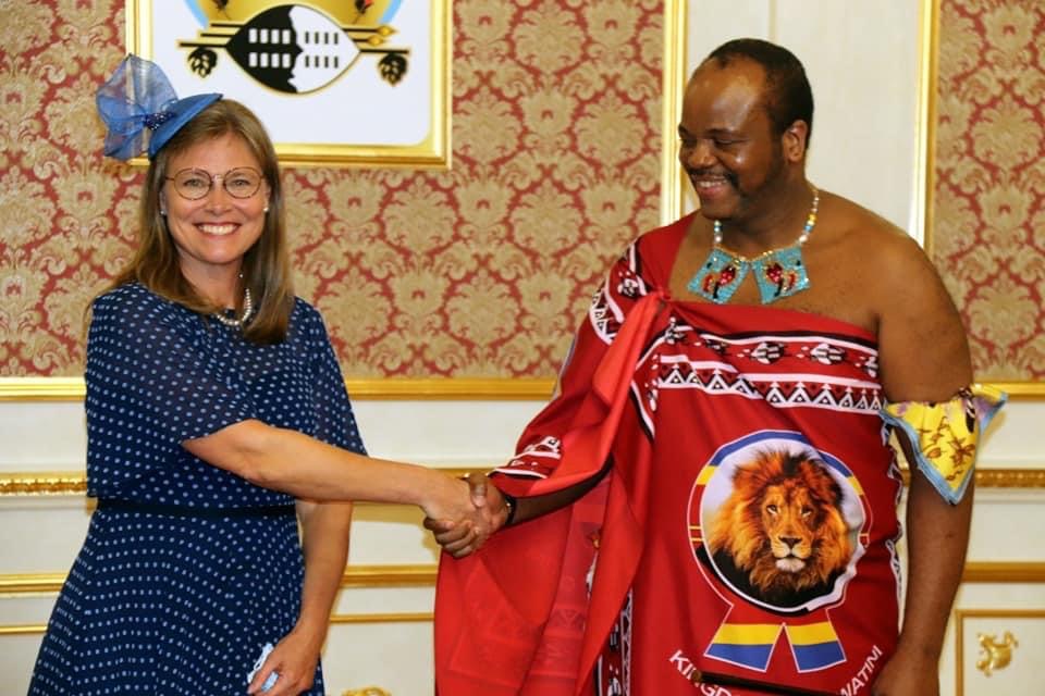 King Mswati welcomes Sweden, Burundi Ambassadors.