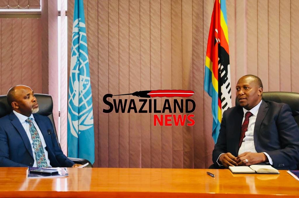 Prime Minister Russell Mmiso Dlamini meets,urges United Nations(UN) Eswatini Resident Coordinator George Wachira to promote Tinkhundla system that banned political parties.