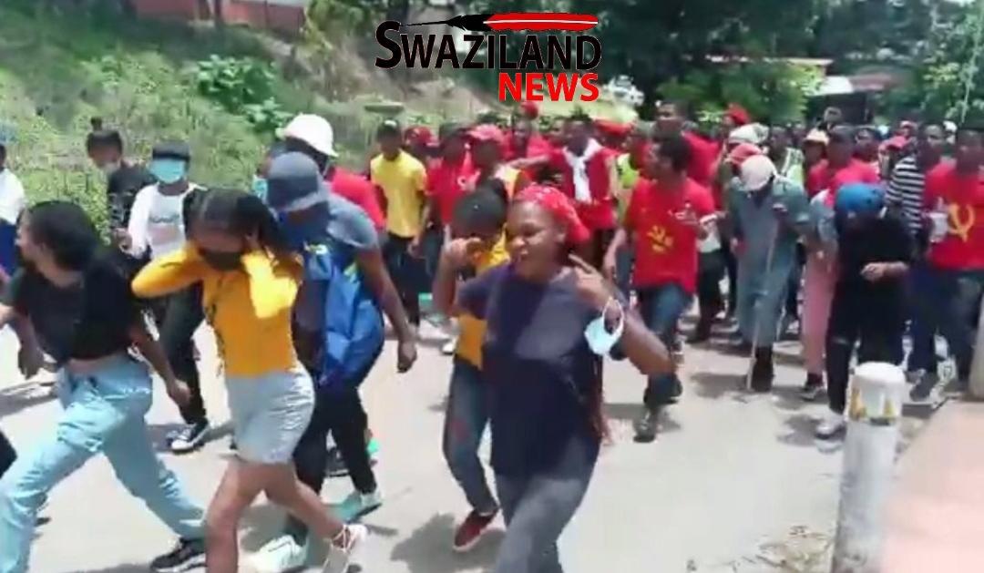 Eswatini Government shows protesting students a middle finger on scholarships demand.