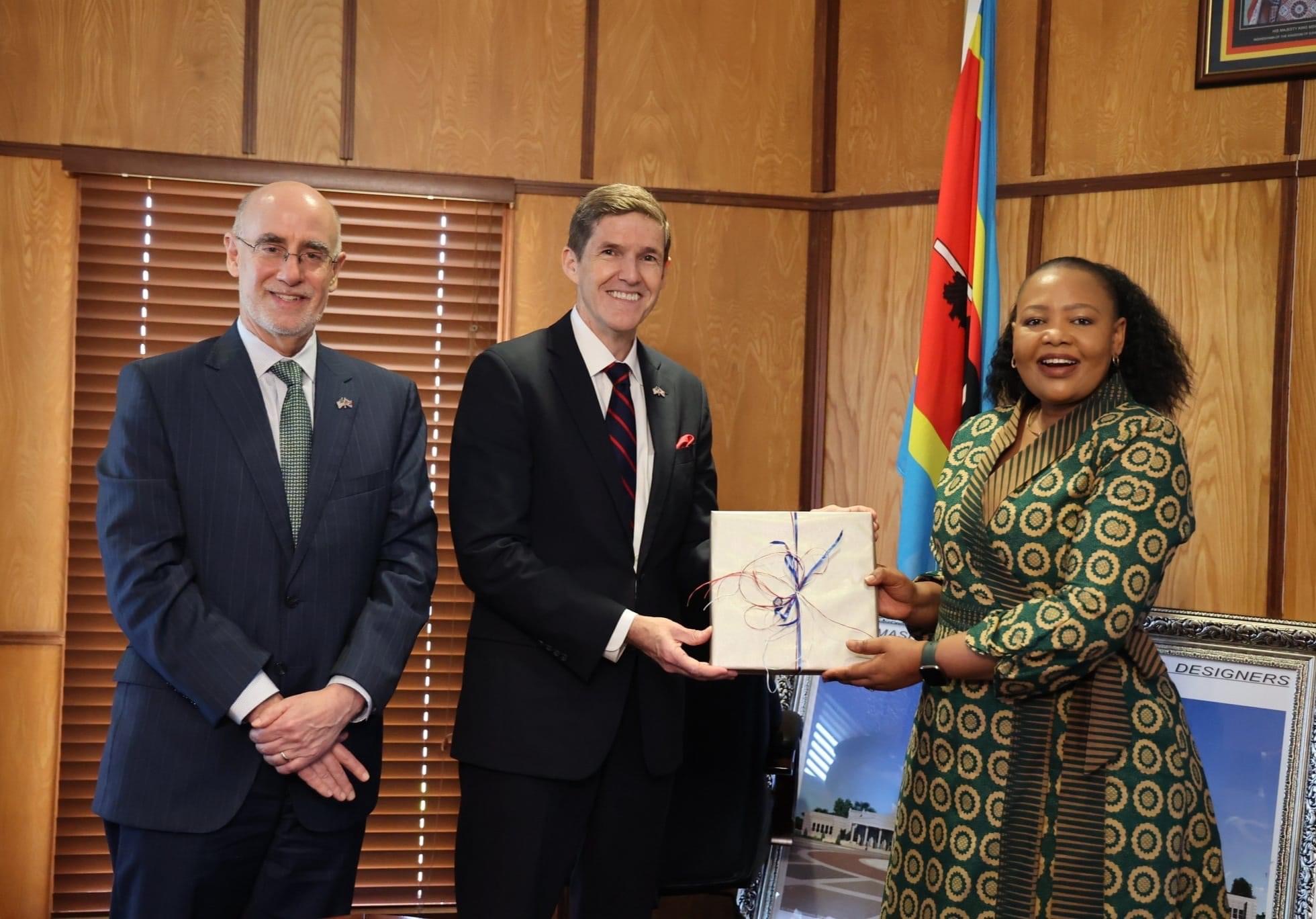 Acting Prime Minister Pholile Shakantu meets Deputy Assistant of the United States(US) Bureau for African Affairs.