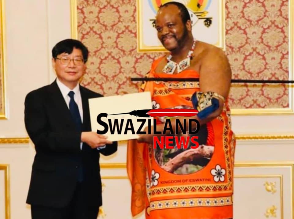 King Mswati receives letters of credence from Japan, India Ambassadors.