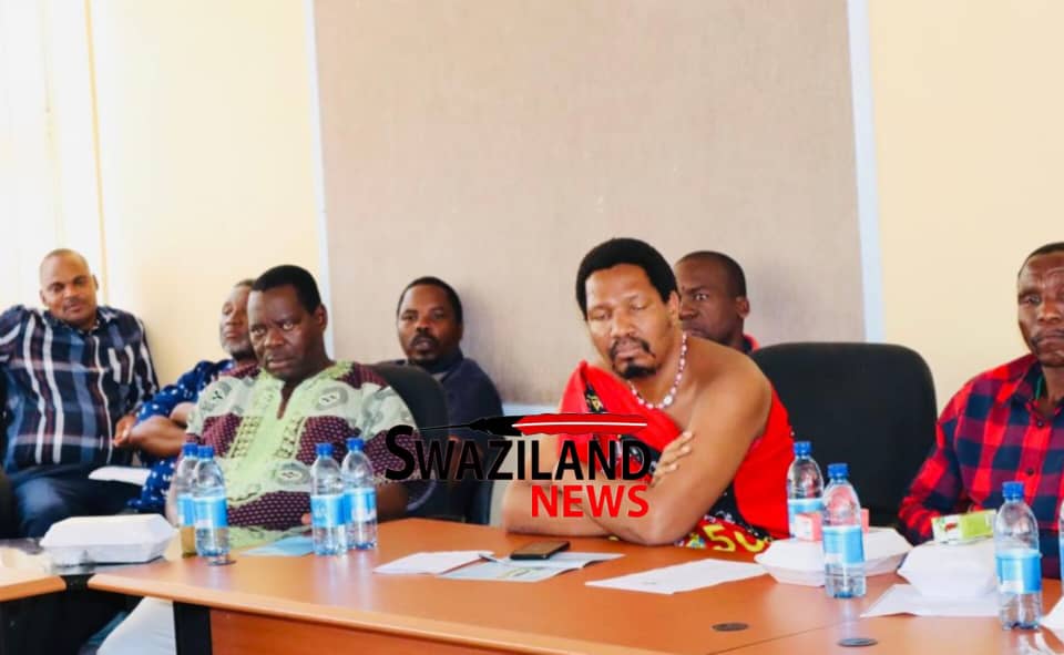 Tinkhundla Director of Decentralization Dumsani Sithole presents Social Accountability framework to Chiefs, elected MPs to account to the electorate.