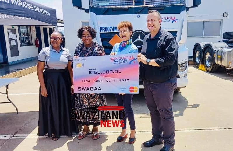 CORPORATE SOCIAL RESPONSIBILITY:Business Eswatini Women Chairperson Tokkie Hou calls for collective effort against GBV,applauds Southern Star for donating R50,000.00 to SWAGAA.