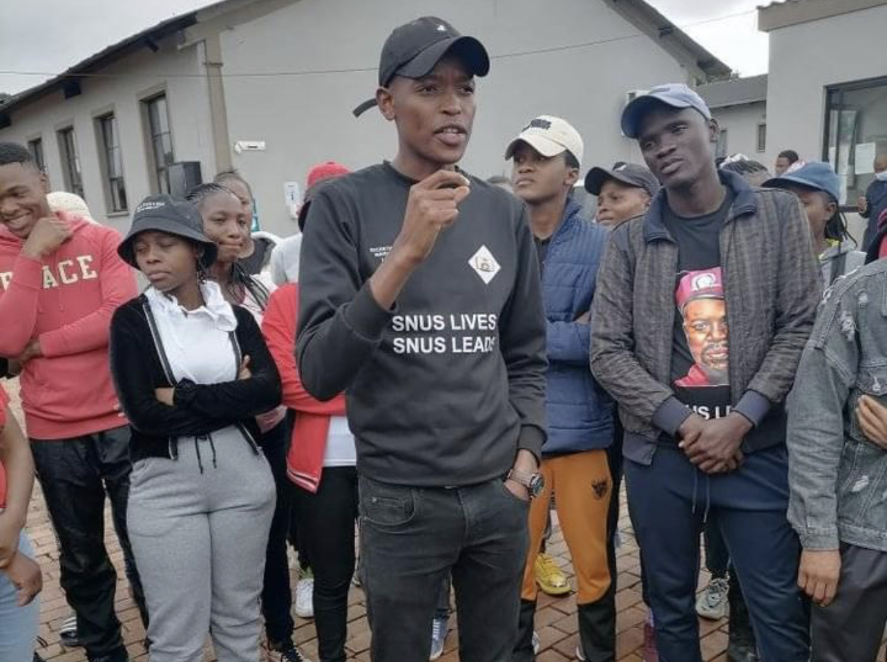 SNUS Secretary General Wakhile Lukhele urges students to rise-up and overthrow Mswati’s Government.