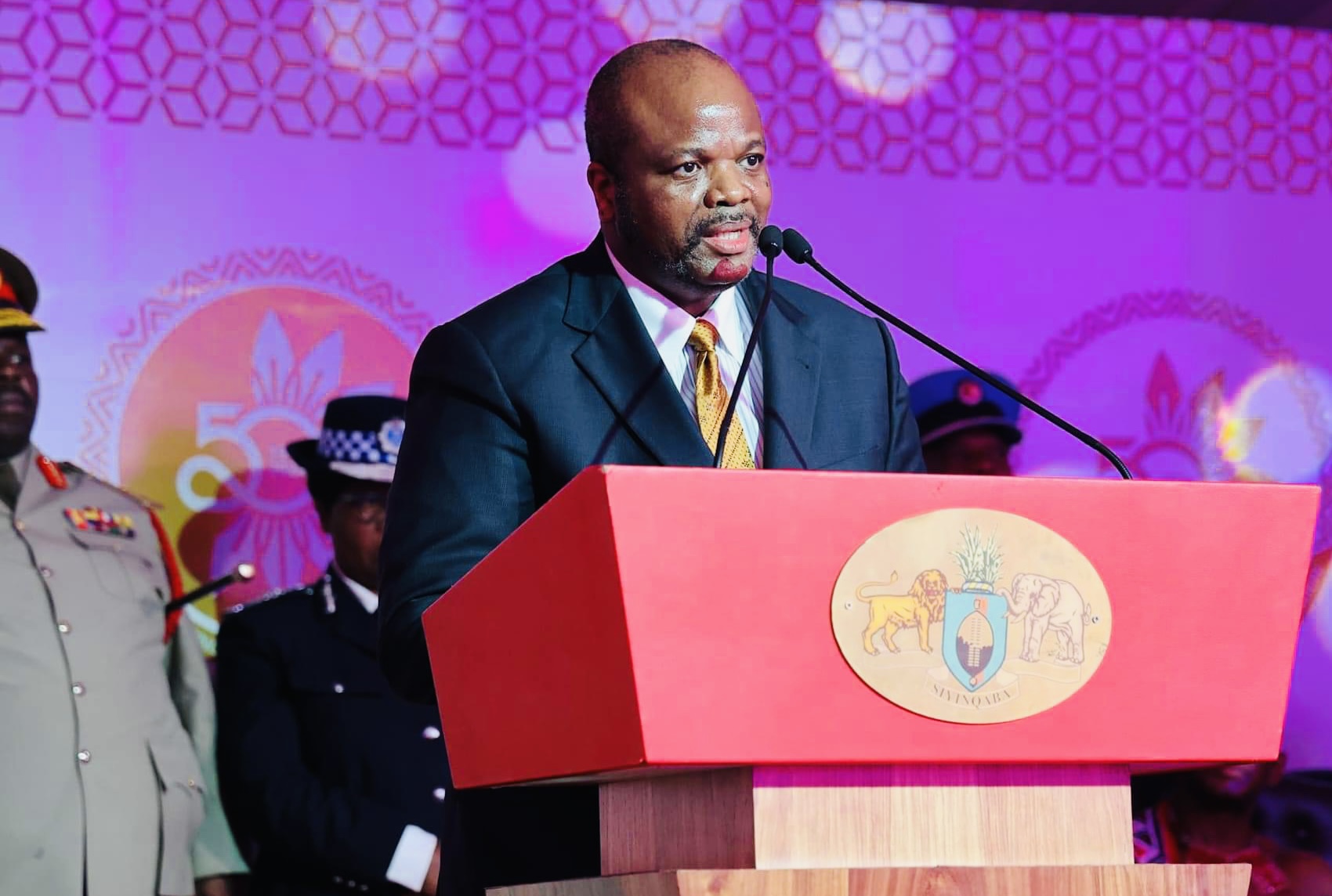 King Mswati urges Central Bank to ensure protection of the country’s financial system from cyber criminals who might compromise confidentiality of bank users.
