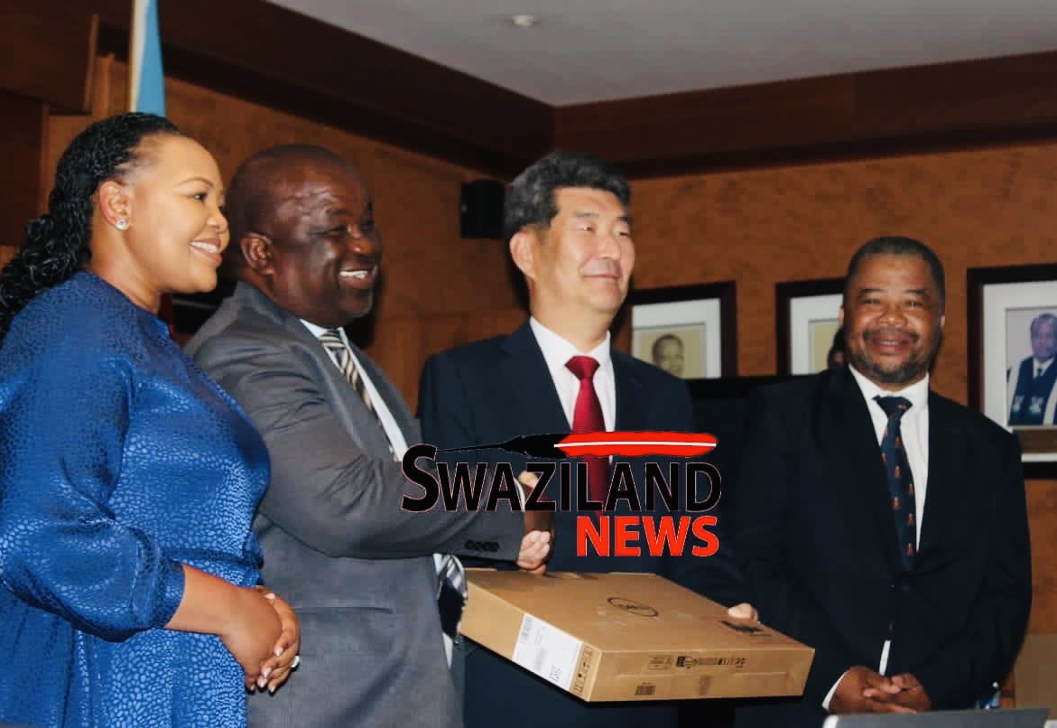 University of Eswatini(UNESWA)now relying on donations for working equipment as education system collapse amid looting of public funds by Mswati, South Korea donates laptops.