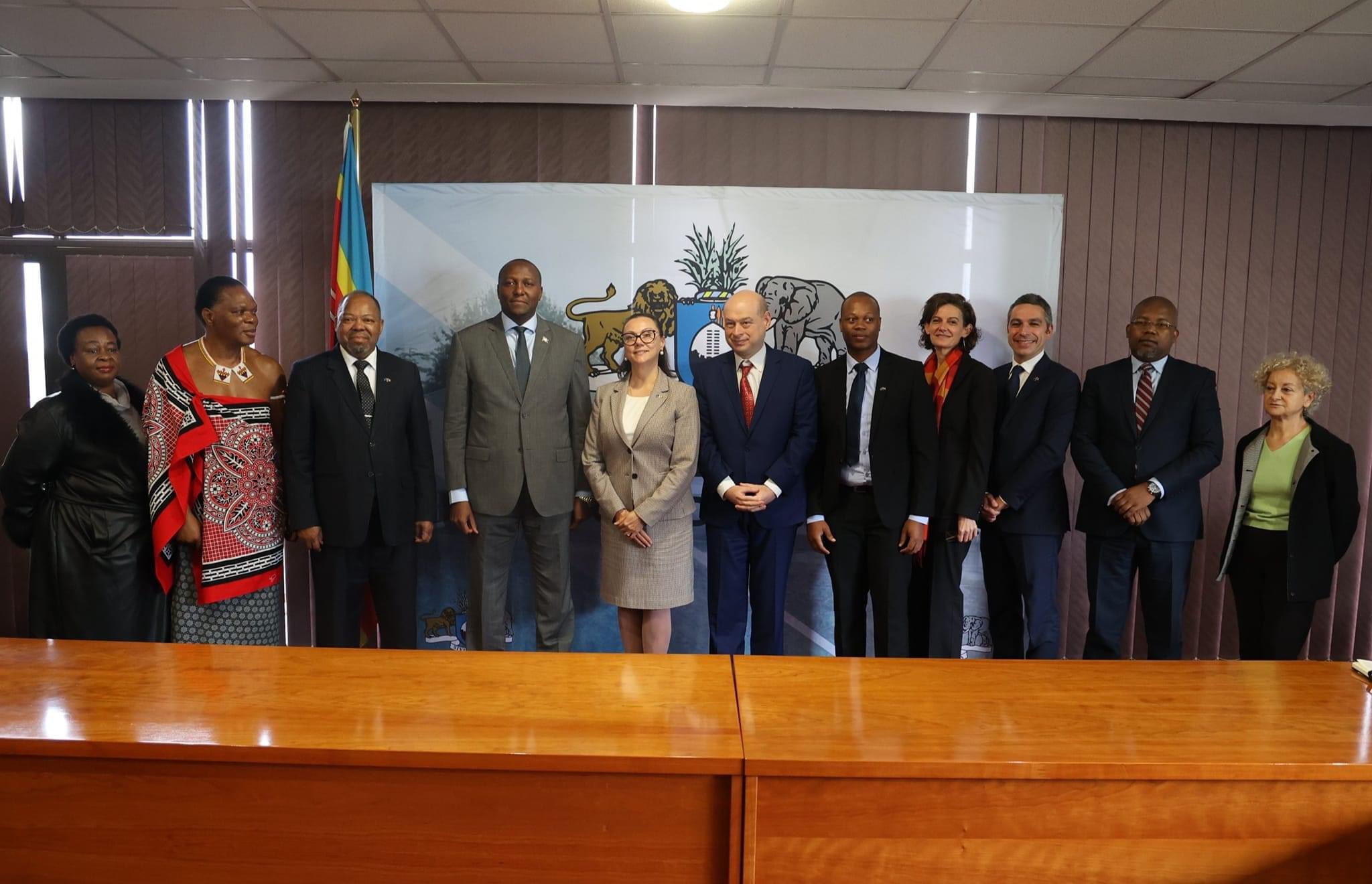 European Union(EU) Ambassador to eSwatini and her delegation meet Prime Minister Russell Dlamini.