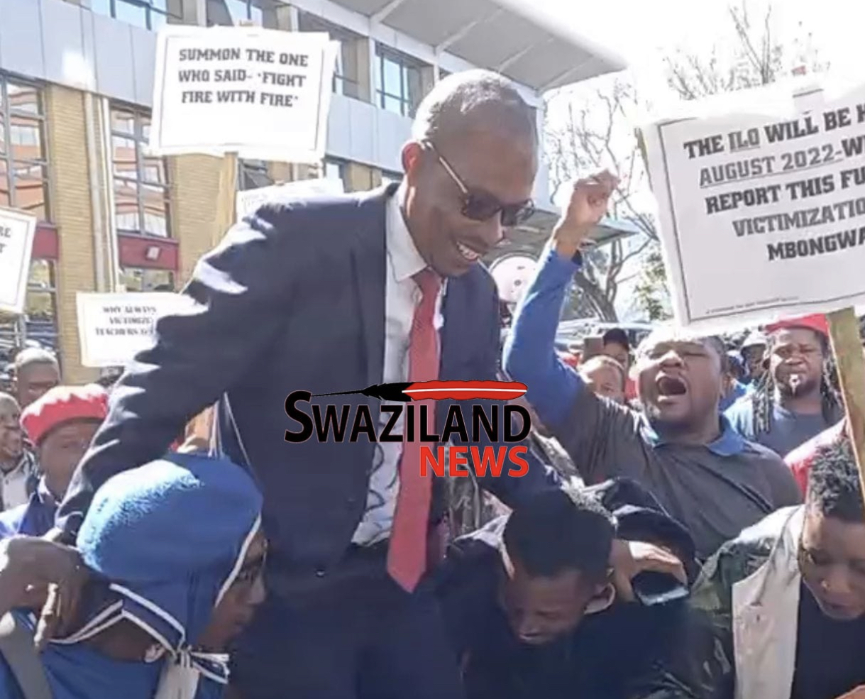   ESWATINI UNREST: Thousands of protestors marched in support of persecuted Teachers Union President