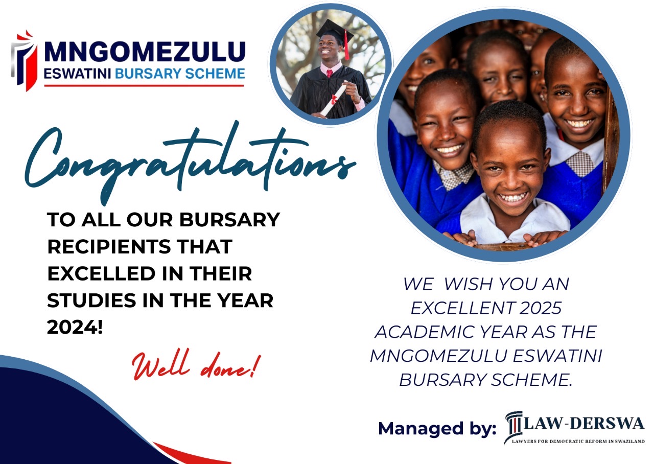 MultiStakeholder Forum(MSF) Chairperson lawyer Sicelo Mngomezulu announces another R500,000.00 bursaries to assist needy children.