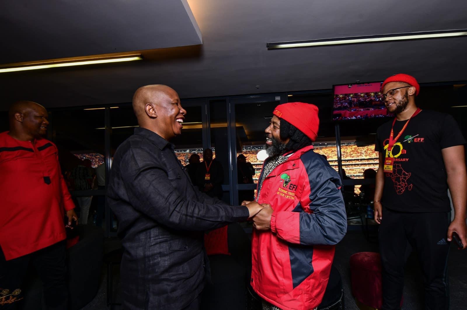 EFF leader Julius Malema urges South African government to provide financial support to Abathembu King, others just like the Zulu Monarch.