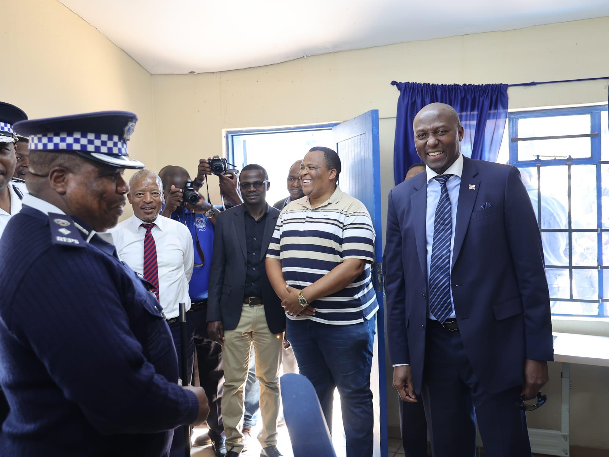 “I will soon increase your salaries”,Prime Minister Russell Mmiso Dlamini tells police officers.