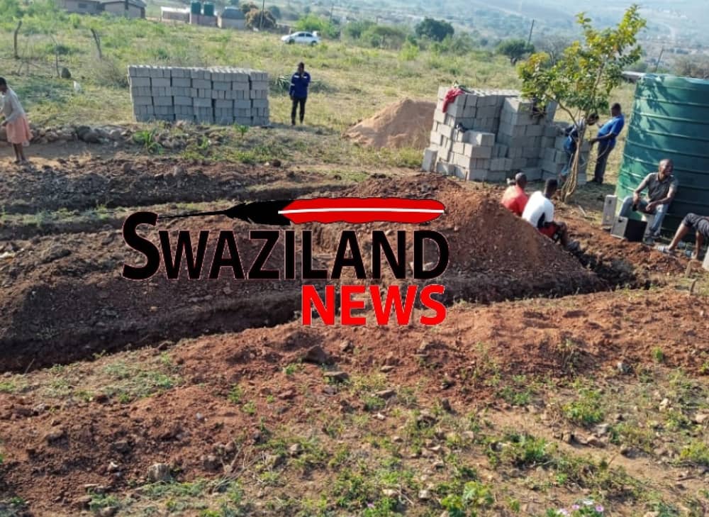  FORMER NKWENE MP: Construction of two room house for disabled Dlamini family living in a tent begins.