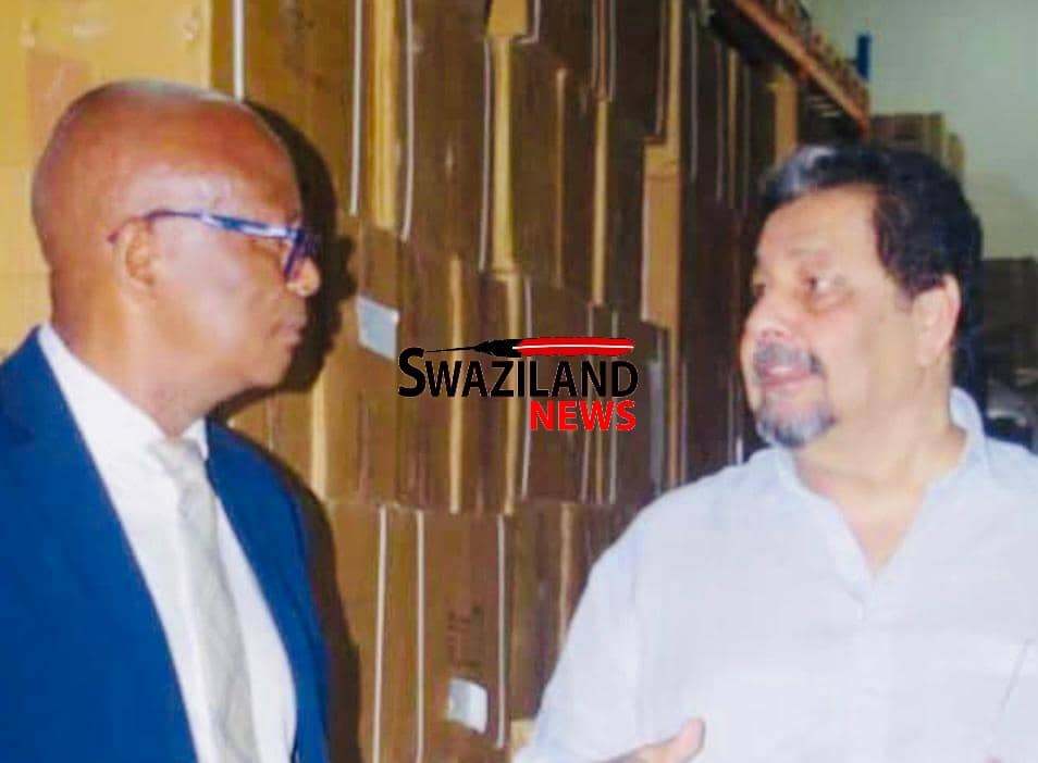 SwaziPharm Director Kareem Ashraff who allegedly defrauded the State over R600 million donates medical equipment worth R1.8million to the Ministry of Health.