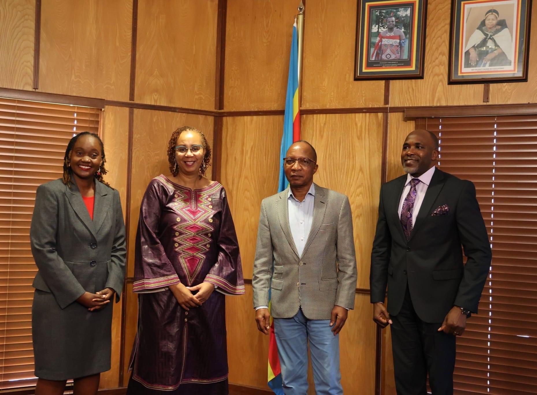 Prime Minister Cleopas Sipho Dlamini meets UNAIDS Regional Director.