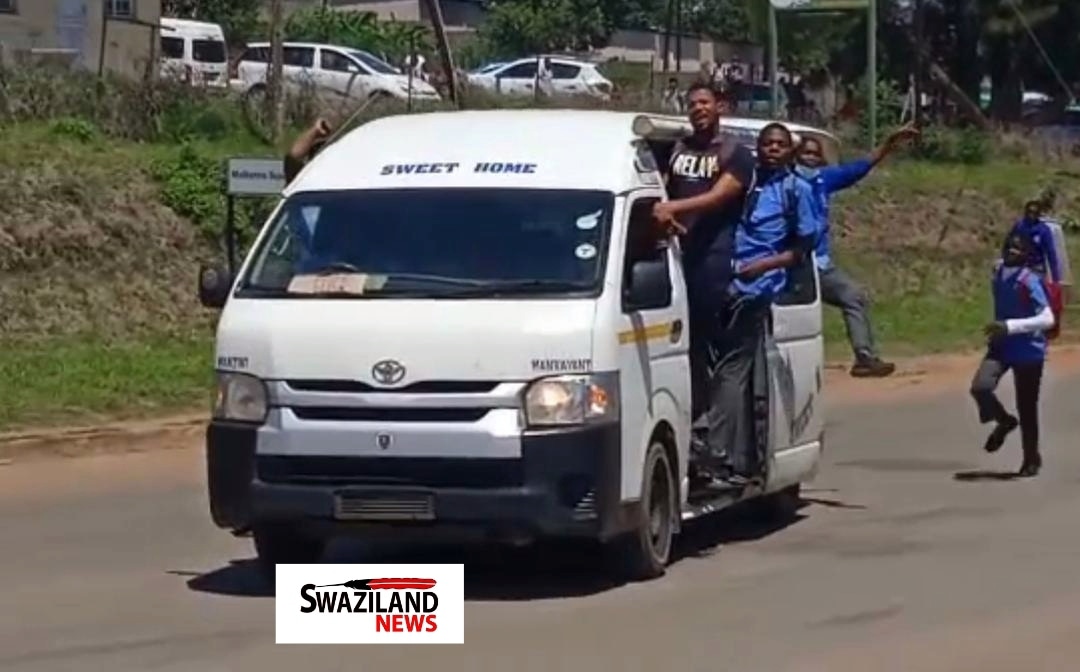  Malkerns public transport employees join protesting children, Kombi Association boss blames police.