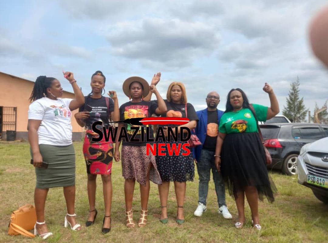  Army Commander Mashikilisane Fakudze snubs his church as PUDEMO members arrive for service.