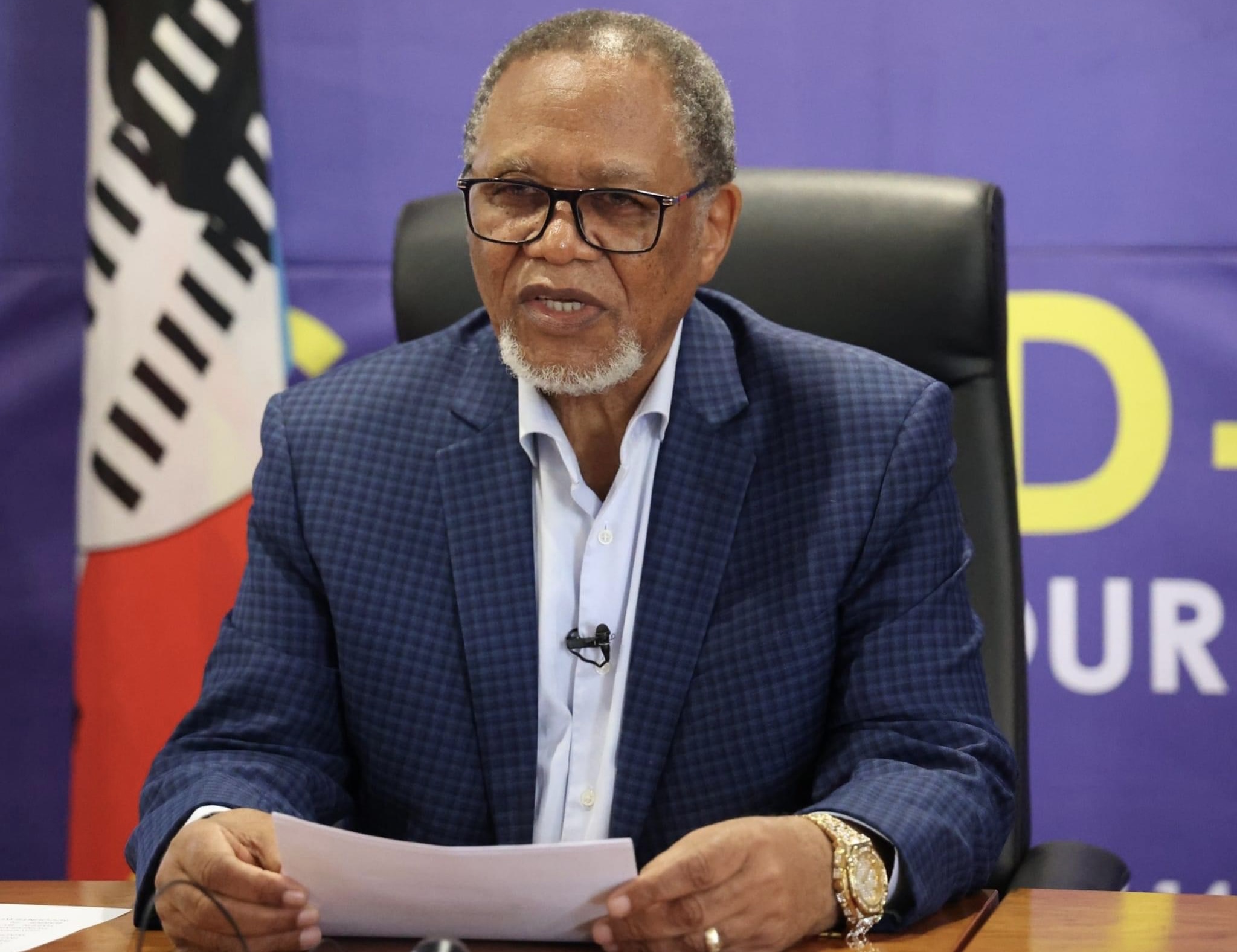 ACTING PRIME MINISTER THEMBA MASUKU:We support UK’s move to close foreign bank accounts, decision to help in fight against terrorism.