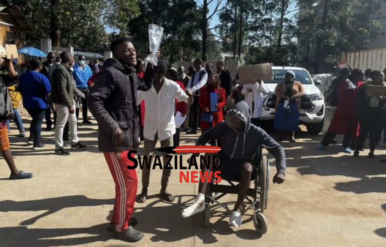 Eswatini patients left hospital beds, join nurses in a protest against shortage of drugs.
