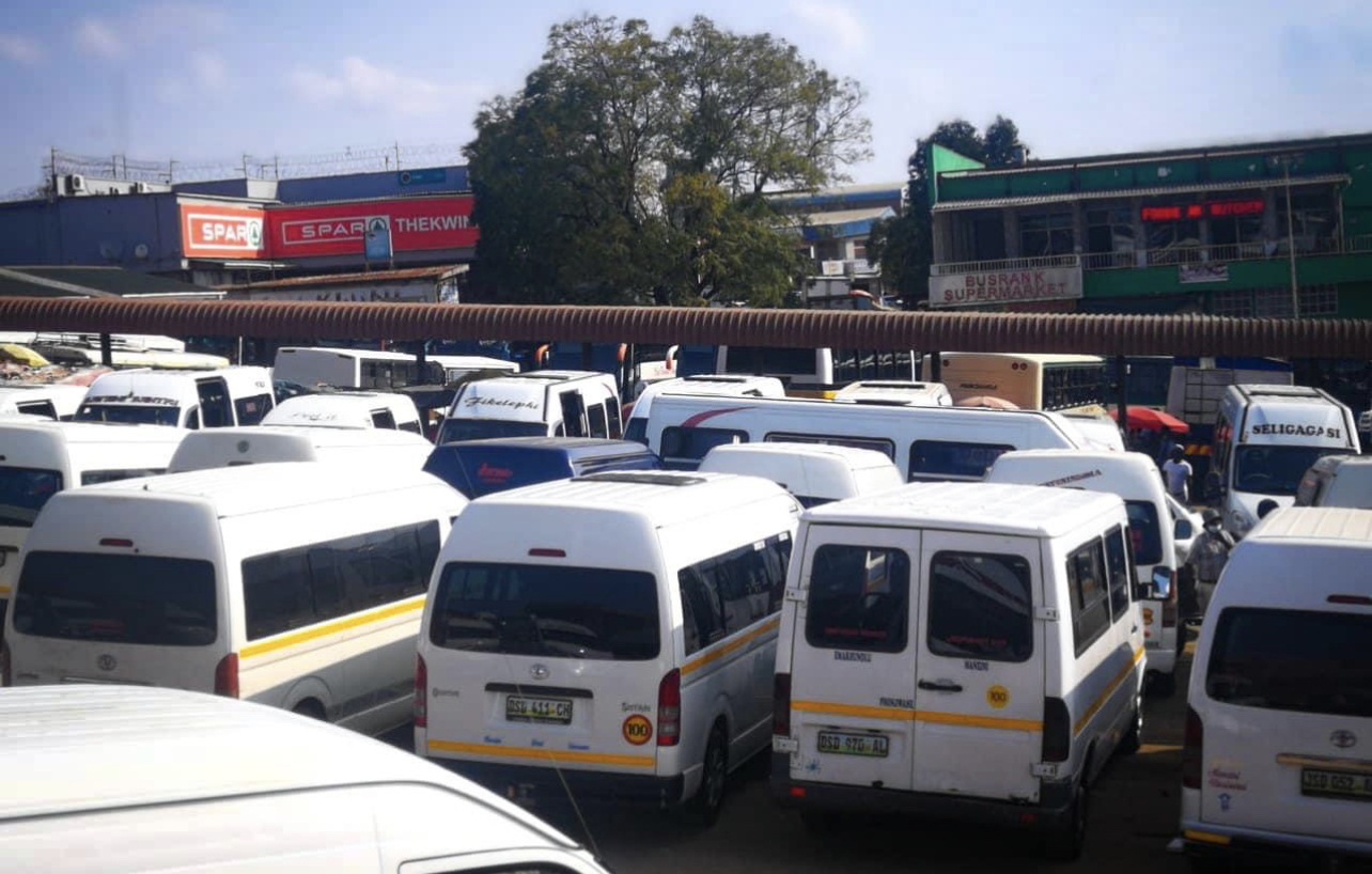 ESWATINI PROTESTS BAN: Mswati’s battalion of police officers stop public transport workers meeting.