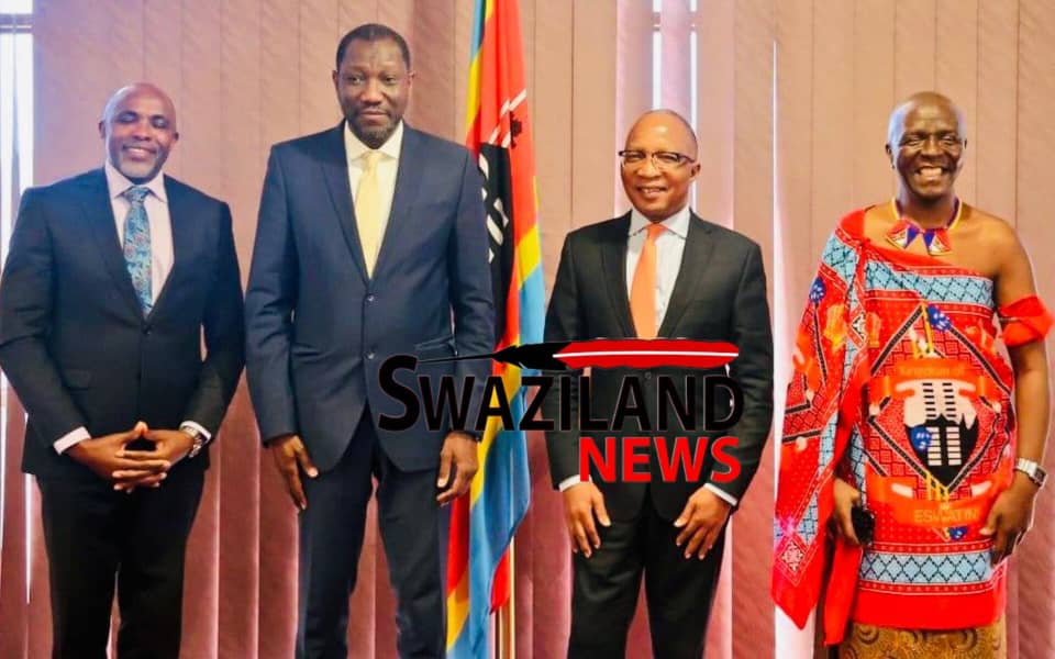 Prime Minister Cleopas Dlamini meets United Nations(UN) Habitat Director for Africa Office Sylla Qumar.