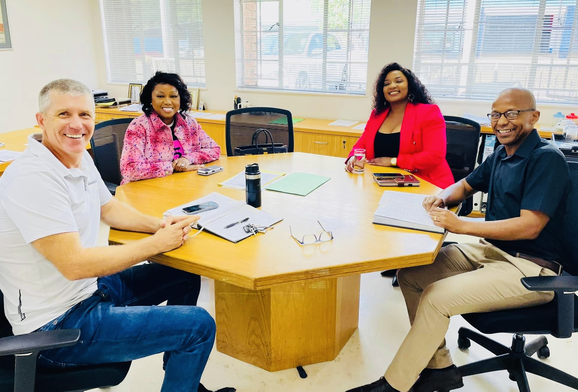 New ICT Minister Savannah Maziya visits Times newsroom,Managing Editor Martin Dlamini says meeting was meant to enhance citizens’ constitutional right to information.