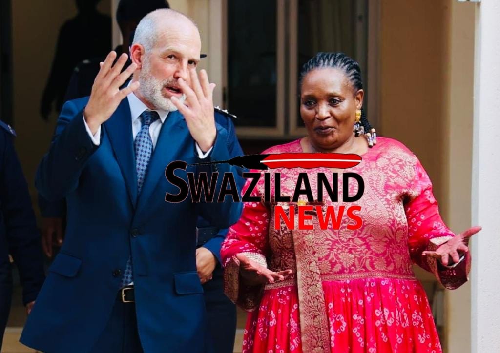  British High Commissioner Simon Boyden meets newly appointed Eswatini female Deputy Prime Minister(DPM) Thulisile Dladla.