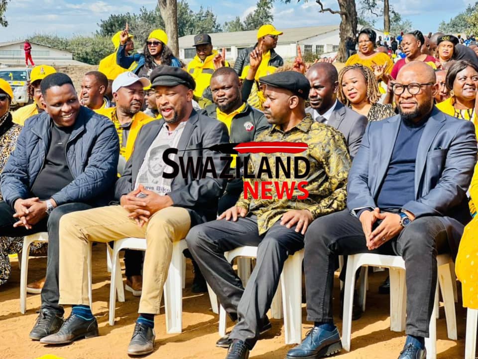 PUDEMO President Mlungisi Makhanya,MSF Chairperson lawyer Sicelo Mngomezulu meet Zimbabwean Presidential Nelson Chamisa in a rally ahead of elections.