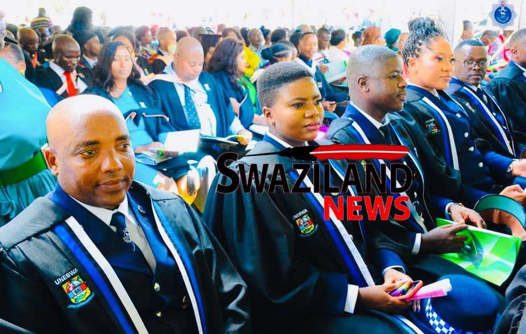 Thirty eight(38) police officers graduated with Diplomas in Police Science at UNESWA.