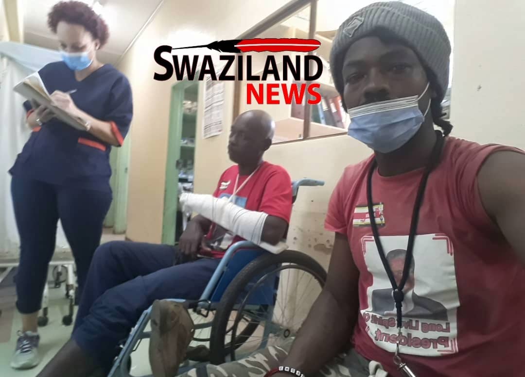  POLICE BRUTALITY: PUDEMO President Mlungisi Makhanya pays medical bills for injured members of various political parties. 