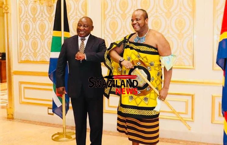 South African President Cyril Ramaphosa,King Mswati’s private meeting.