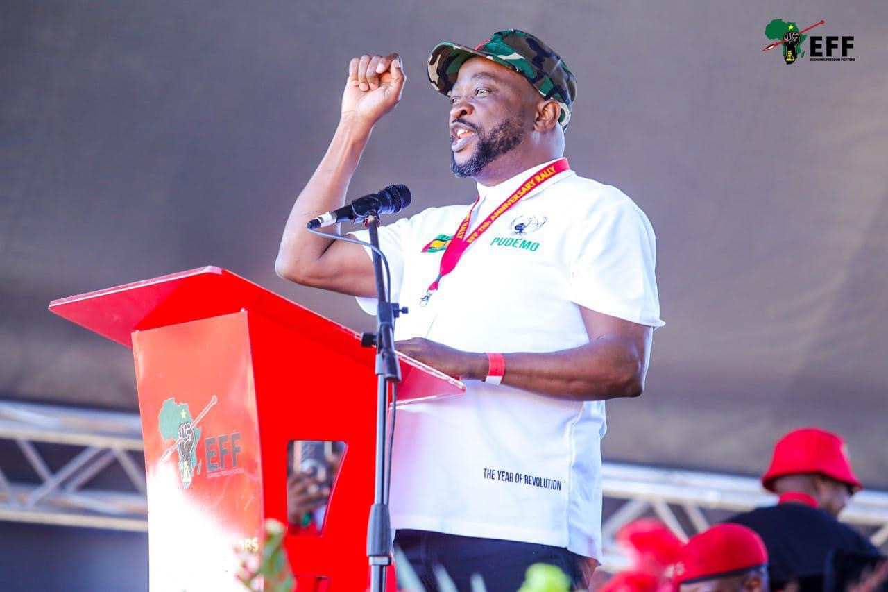 PUDEMO President Mlungisi Makhanya addresses 11th Anniversary of the Economic Freedom Fighters(EFF), appeals for support for national shutdown in October.